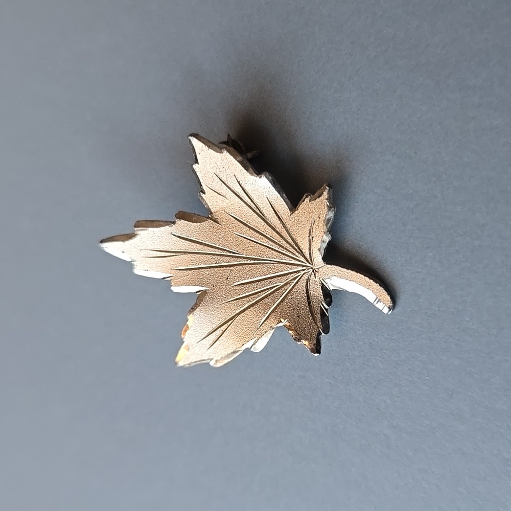 Sterling Silver Maple Leaf Pin Brooch